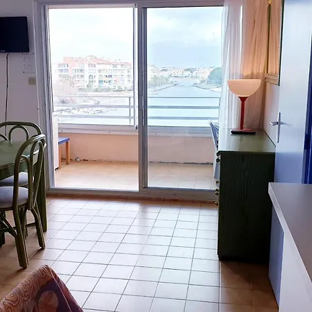 Baie Des Anges I Agreable 2 Pieces Avec Piscine Vue Lagon Richelieu Cap D'agde Lägenhet